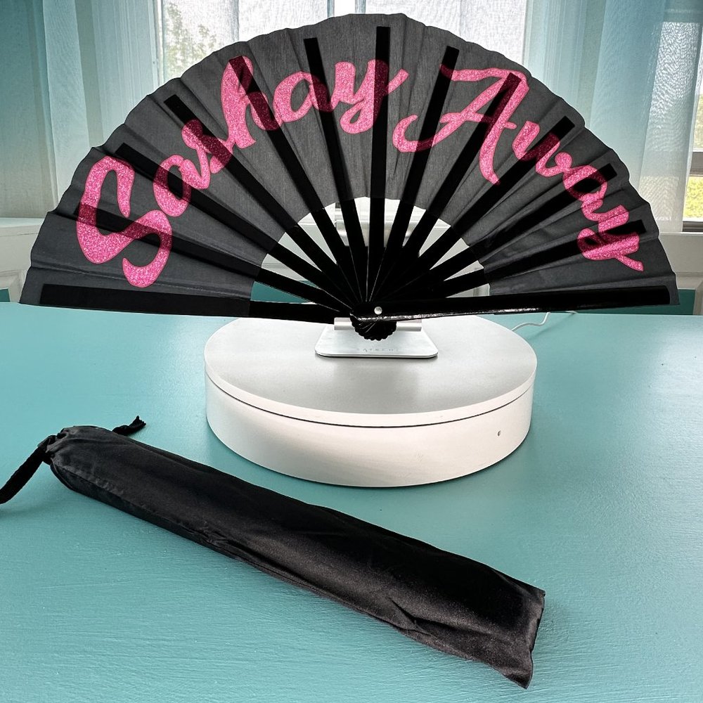 Sashay Away Bamboo Clacker Fan